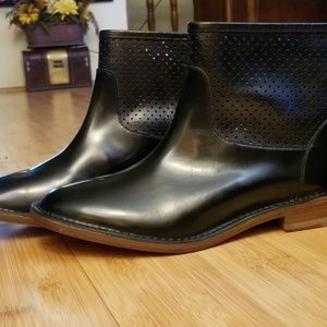 Leather Ankle Boots, Size 9